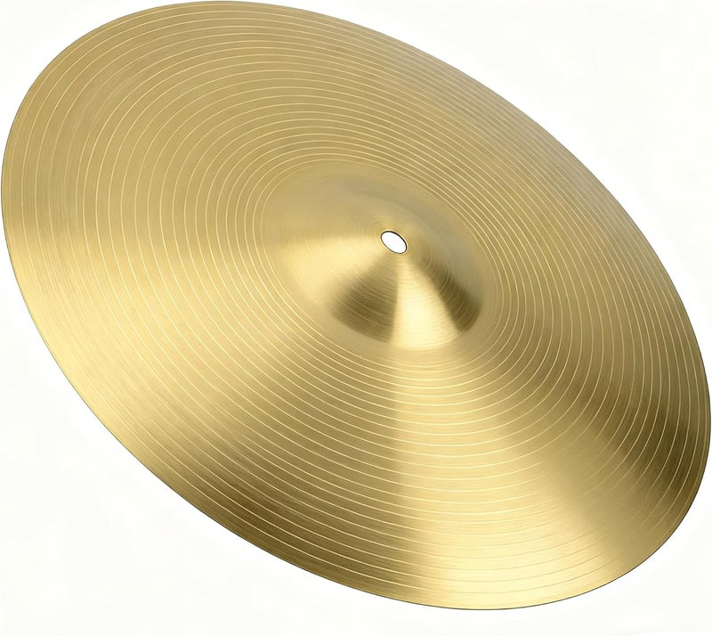 MOSLOM Professional 14" Copper Alloy Ride Cymbal for Drum Set Golden (14") - Image 2